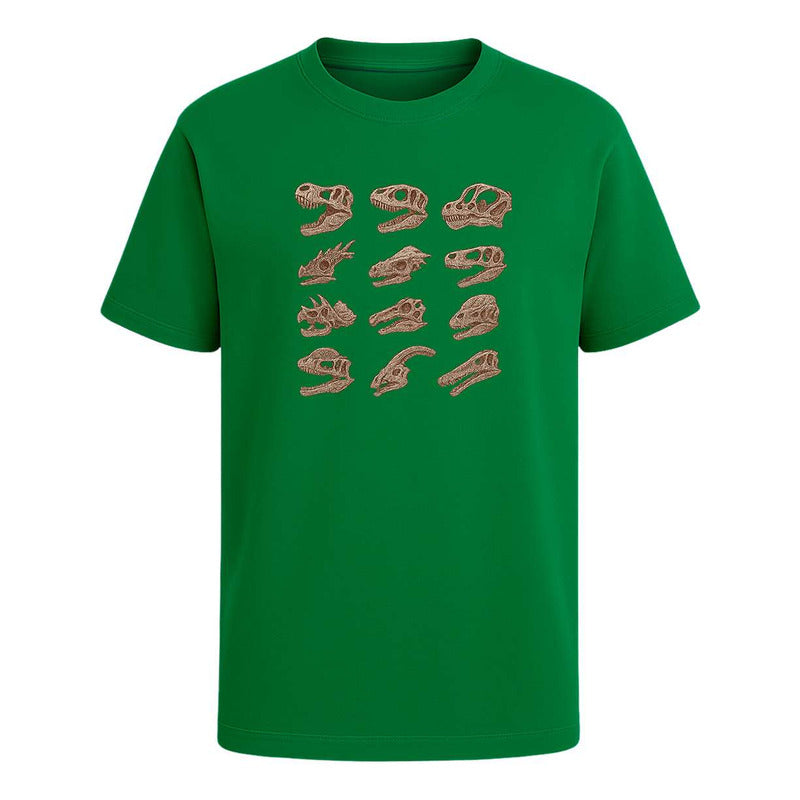 Playera "Cráneos de Dinosaurio" Fósiles - Infantil