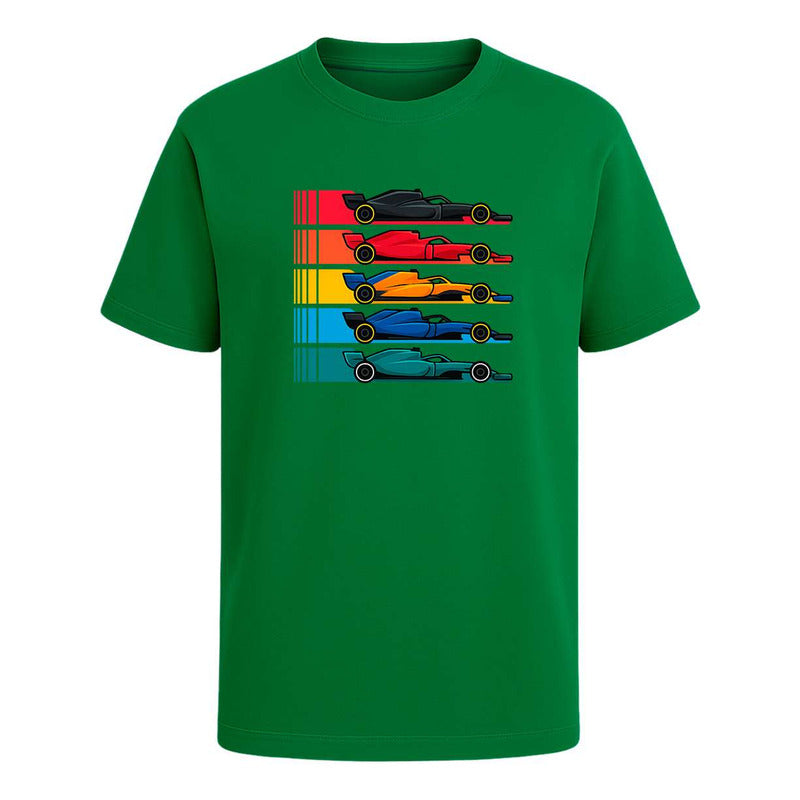 Playera Autos De Carrera Estilo Fórmula Fans Regalo Unisex