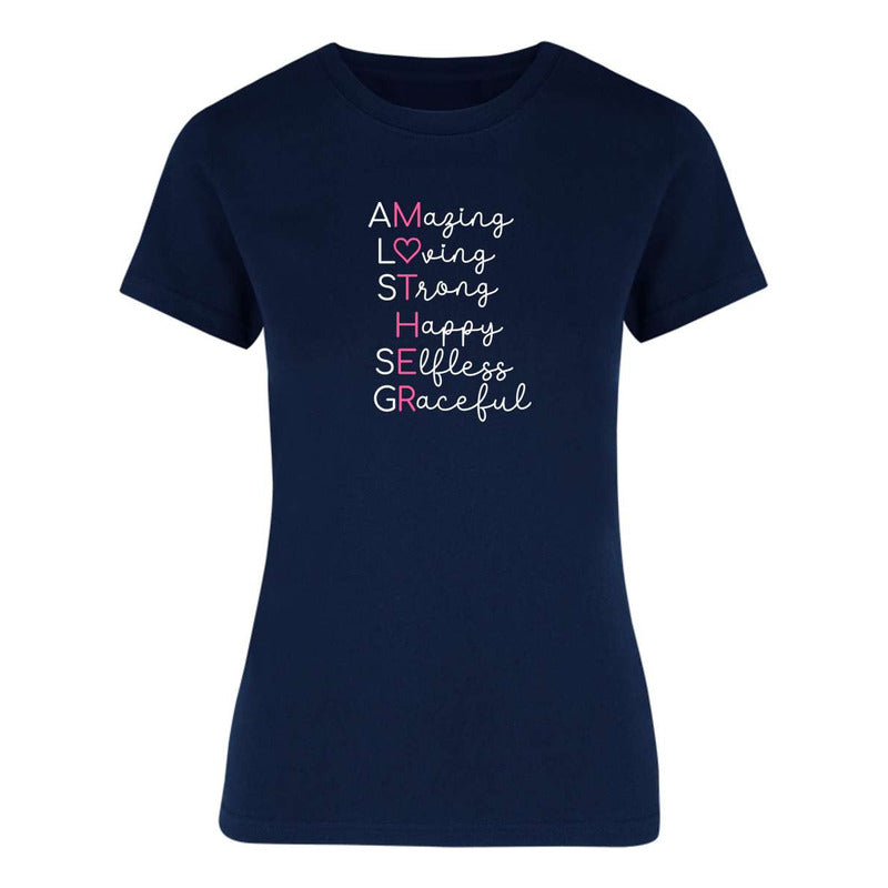 Playera "Mother" Acróstico Inspirador - Dama