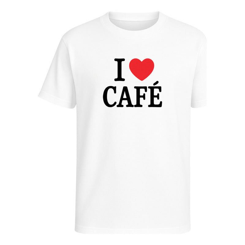 Playera I Love Café Ideal Para Coffee Lovers Infantil