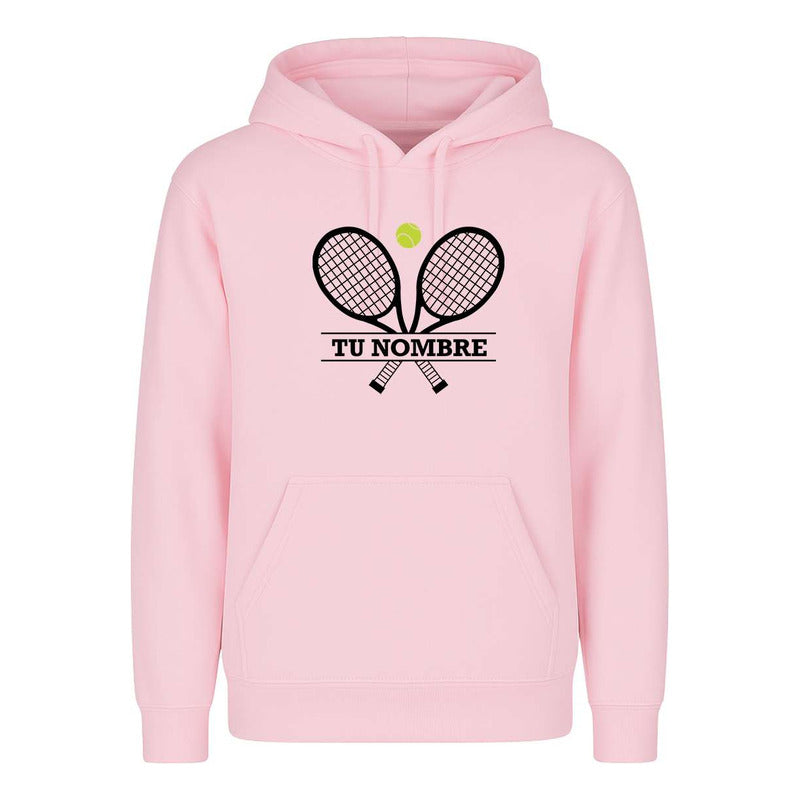 Sudadera Tennis Raquetas Personalizada Con Nombre Infantil