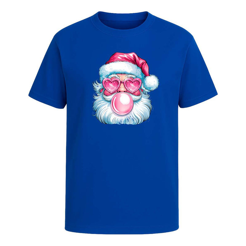 Playera Santa Cool Lentes Corazón Chicle Divertida Infantil
