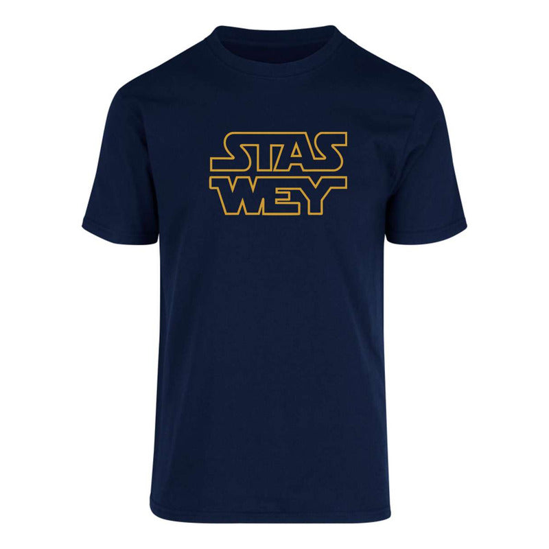 Playera divertida de Star Wars Stas Wey para caballero, marca KreaLab, en color y estilo casual.