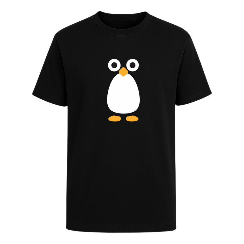 Playera Pingüino Unisex Diseño Minimalista Divertido Cute