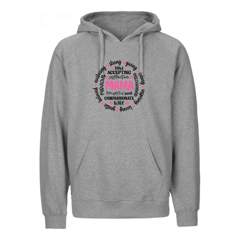 Sudadera Unisex Mama Con Palabras Positivas En Círculo