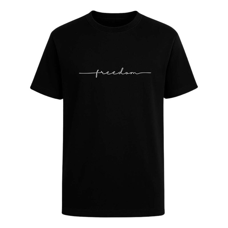 Playera "Freedom" Frase Libertad - Hombre