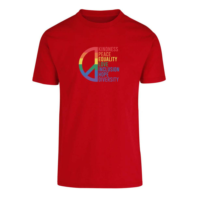 Playera Lgbt+ Orgullo Gay Paz Y Valores Unisex