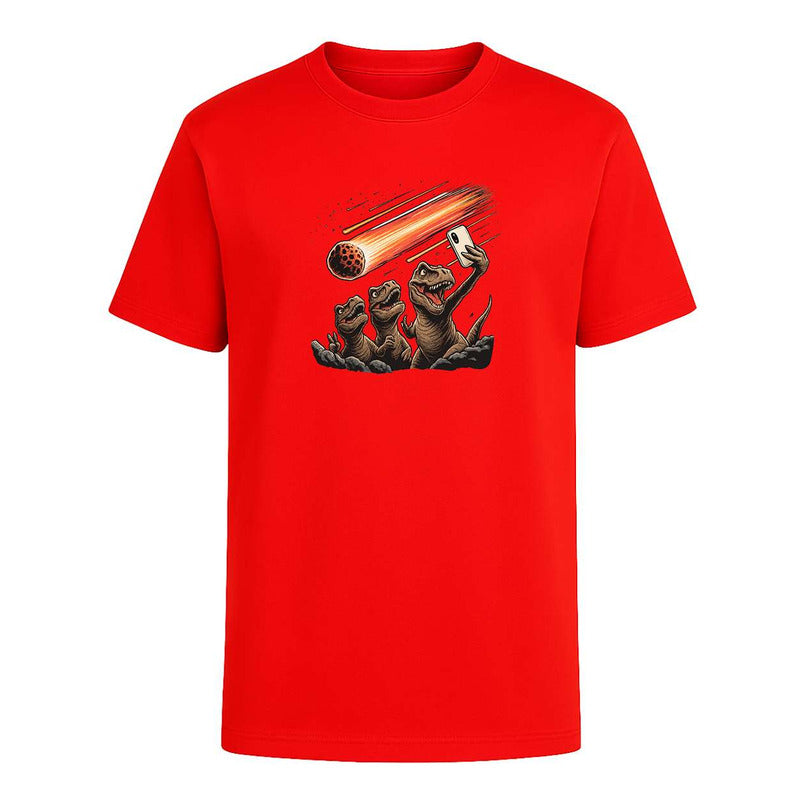 Playera "Dinosaurios Selfie Meteorito" - Infantil