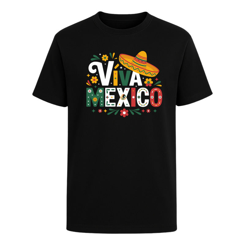 Playera Viva México Unisex Para Fiestas Patrias Celebración