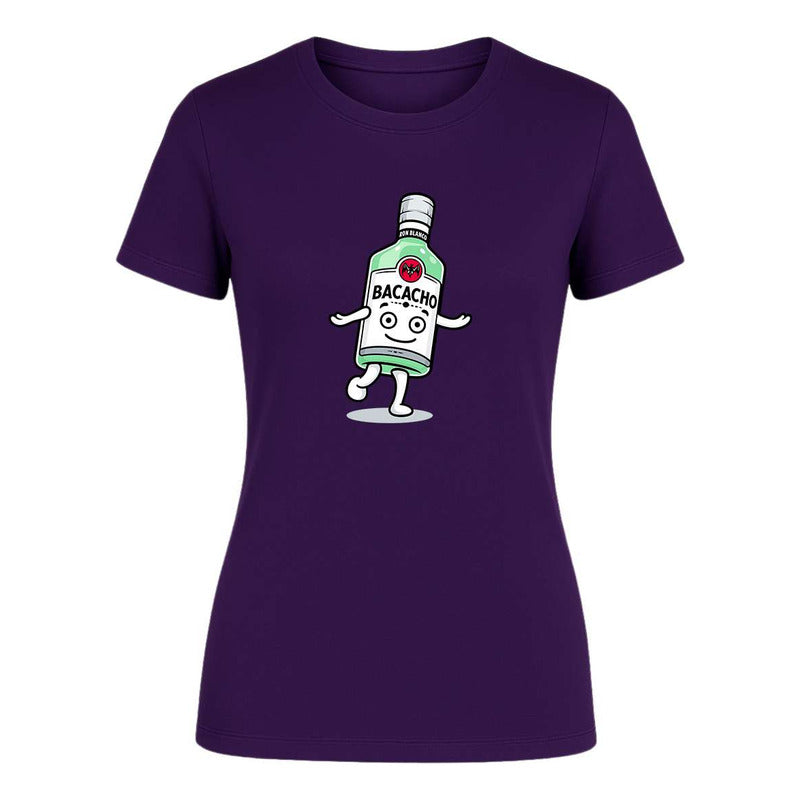 Playera "Bacacho Botella Bailando" Humor - Dama