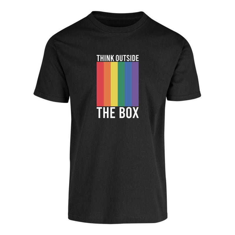 Playera Lgbt+ Piensa Afuera De La Caja Unisex