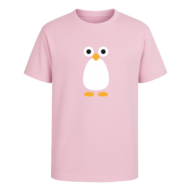Playera Pingüino Unisex Diseño Minimalista Divertido Cute