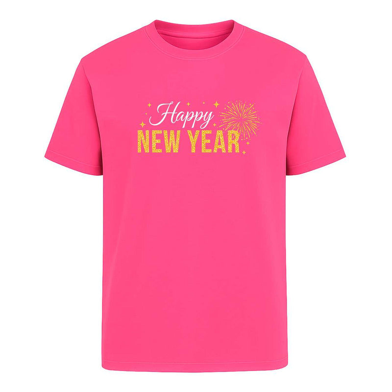 Playera Happy New Year Fuegos Artificiales Fiesta Unisex