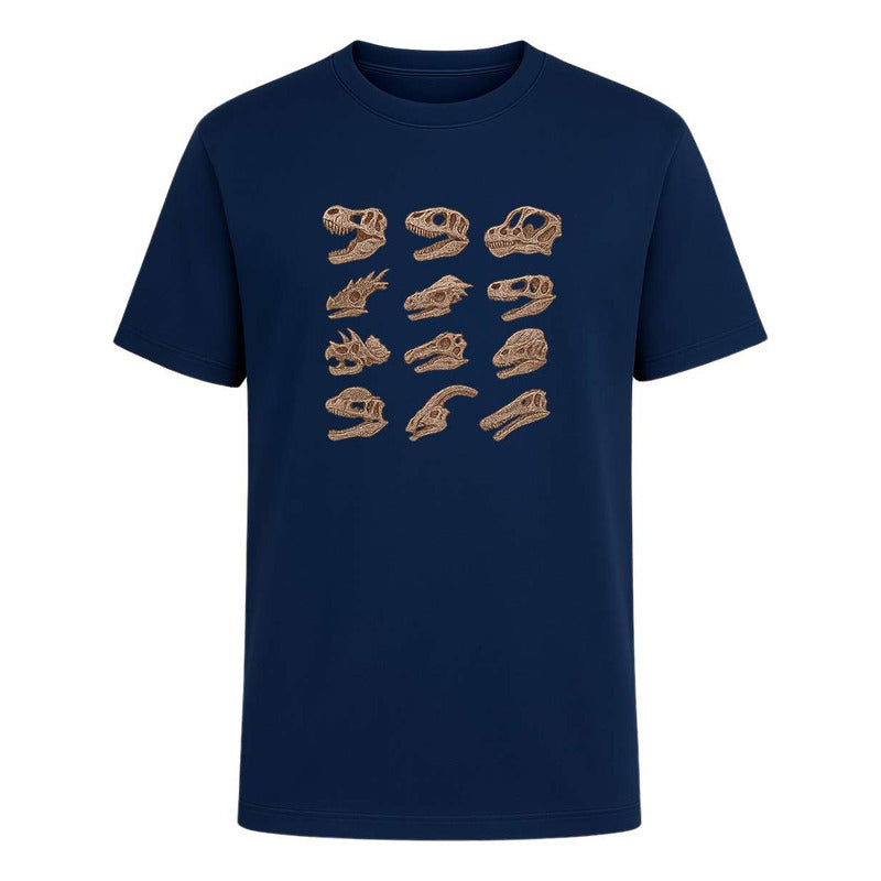 Playera "Cráneos de Dinosaurio" Fósiles - Hombre