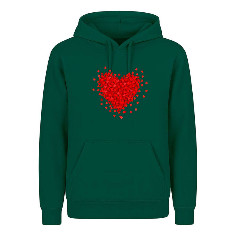 Sudadera Corazón Formado De Corazones Romántica Infantil