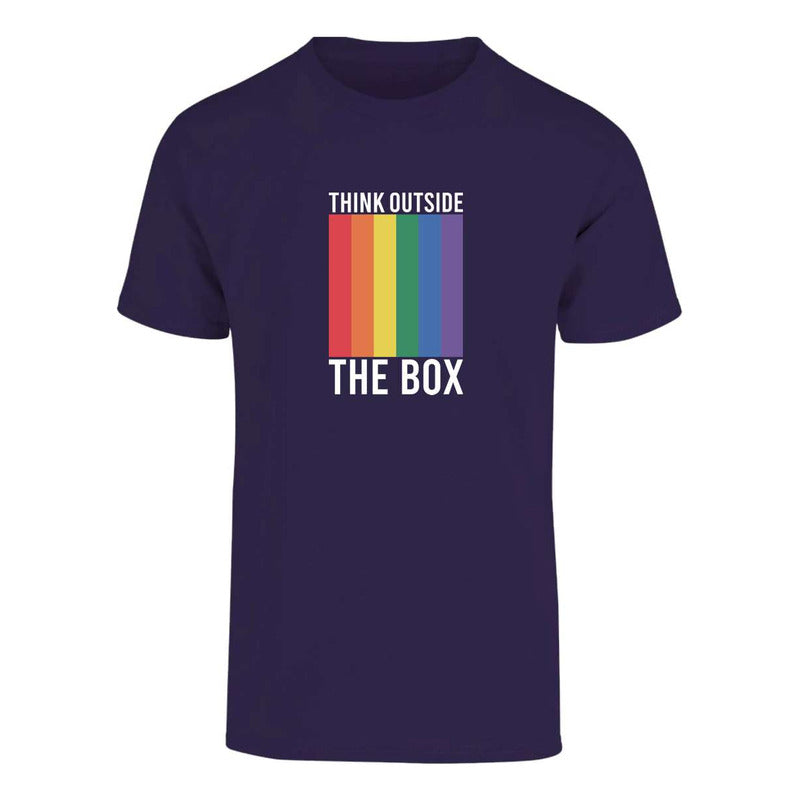 Playera Lgbt+ Piensa Afuera De La Caja Unisex