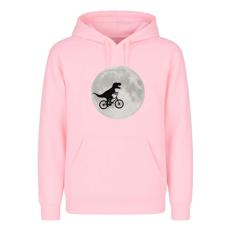 Sudadera Dinosaurio En Bicicleta Luna Divertida Infantil