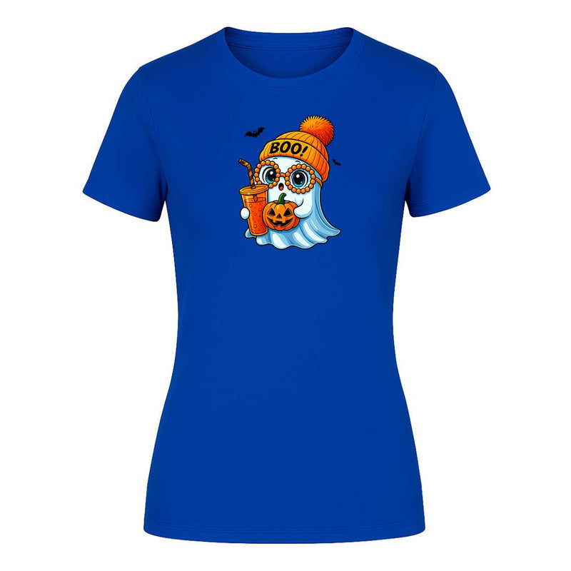 Playera Fantasma Gorro Halloween Calabaza Kawaii De Dama