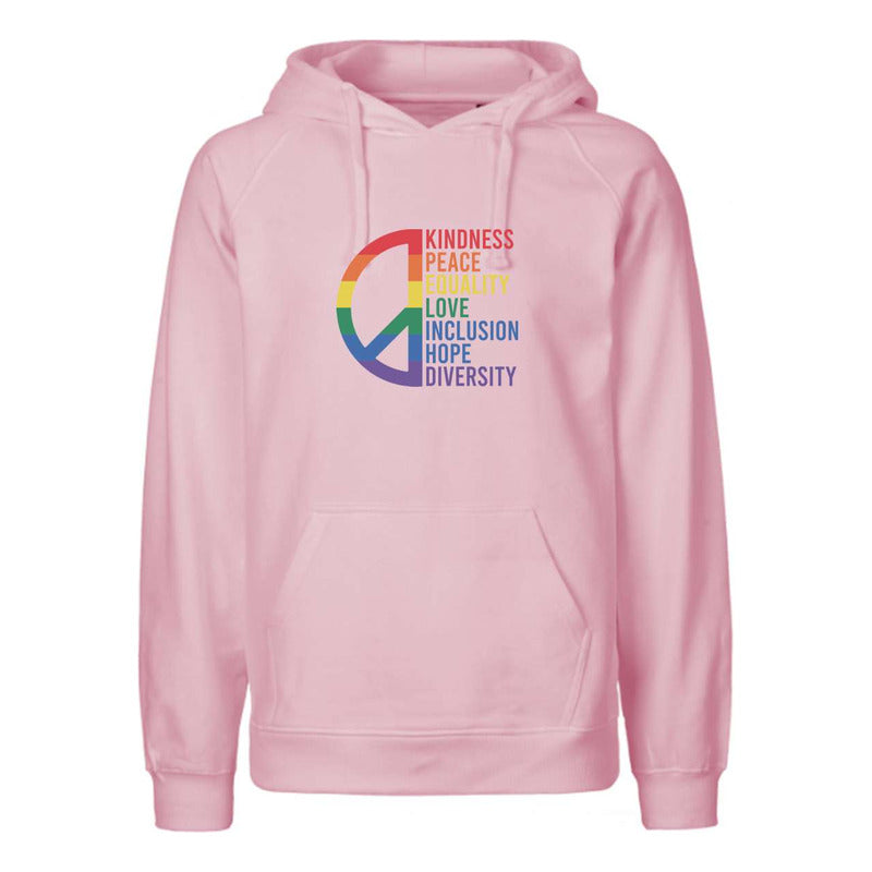 Sudadera Lgbt+ Orgullo Gay Paz Y Valores Hoodie Unisex