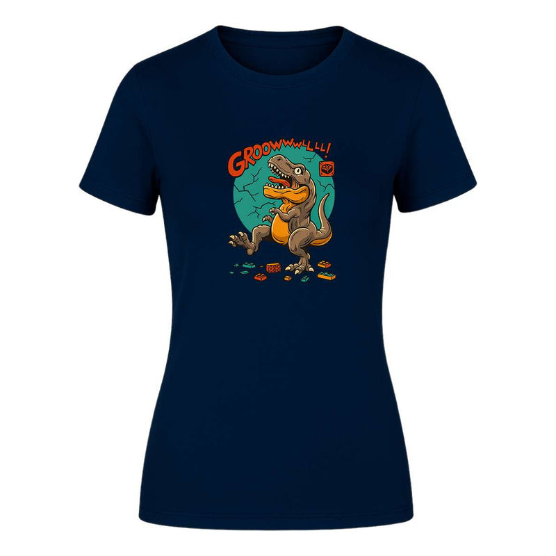 Playera "Dinosaurio Bloques" Divertida - Dama