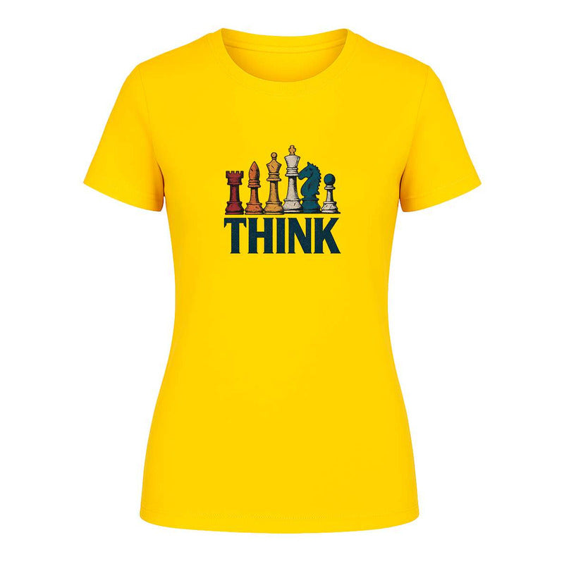 Playera "Think" Ajedrez y Estrategia - Dama