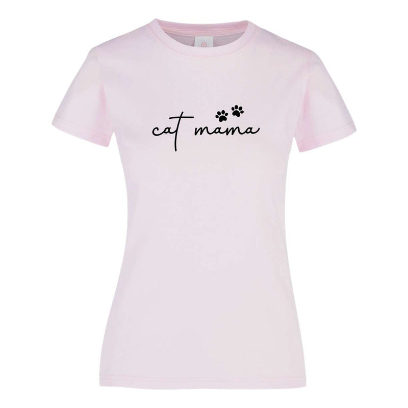 Playera "Cat Mama" Amante de los Gatos - Dama