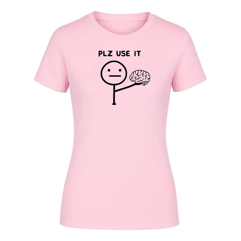 Playera "Plz Use It" Frase Sarcasmo - Dama