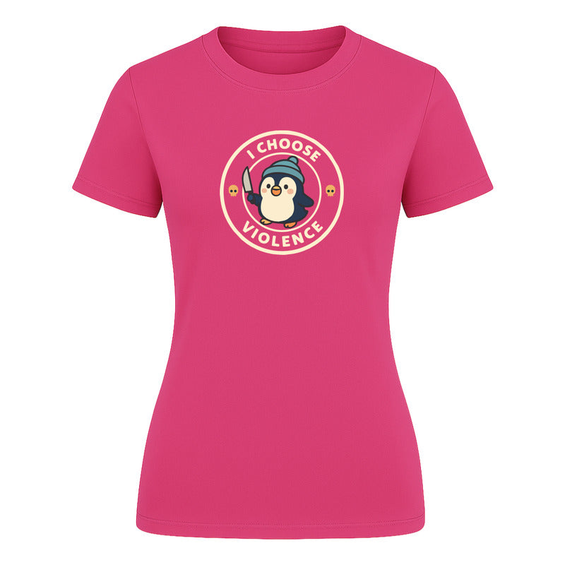 Playera "Pingüino Divertido" Gracioso - Dama