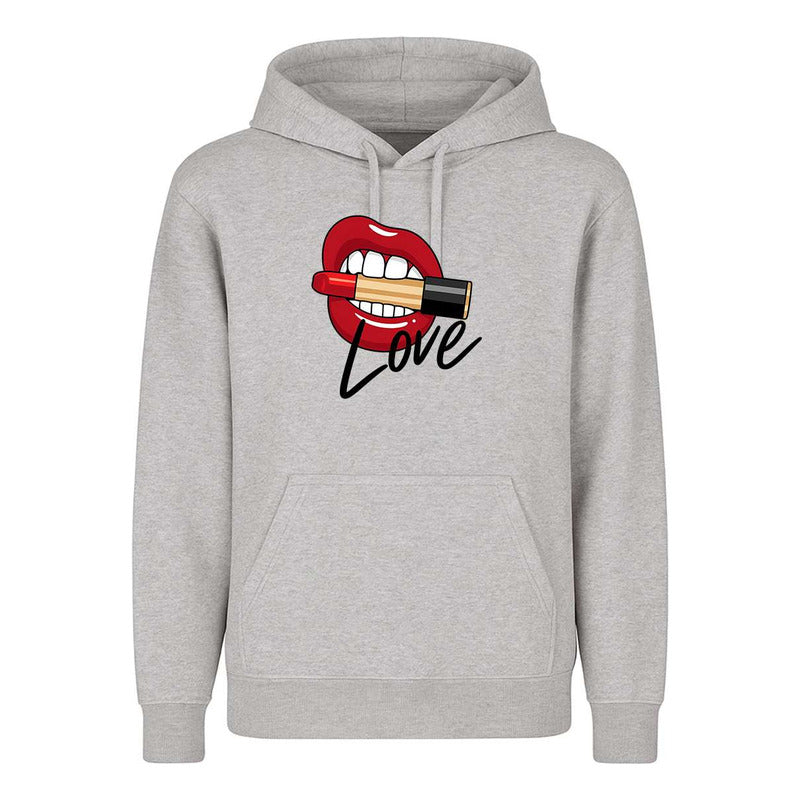 Sudadera Love Labios Con Lipstick Maquillaje Regalo Unisex