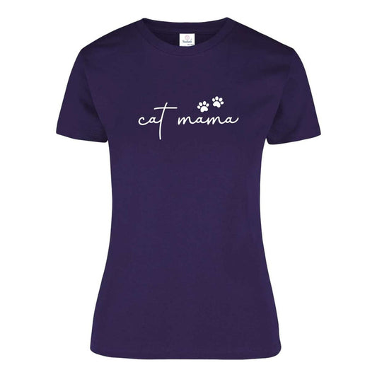 Playera "Cat Mama" Amante de los Gatos - Dama