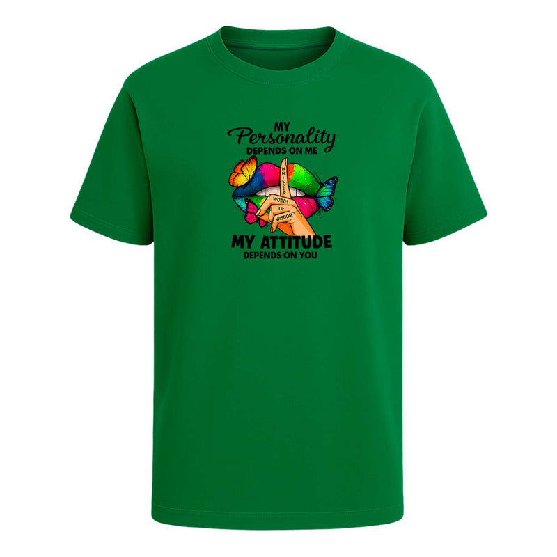 Playera My Personality My Attitude Sarcasmo Broma Infantil