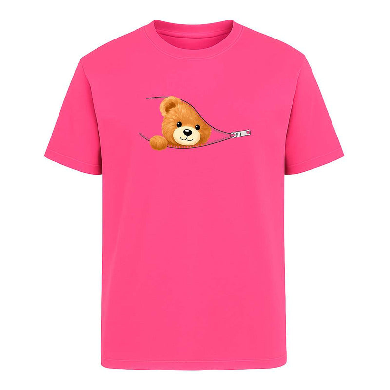 Playera Osito En Cierre Kawaii Tierno Divertida Infantil