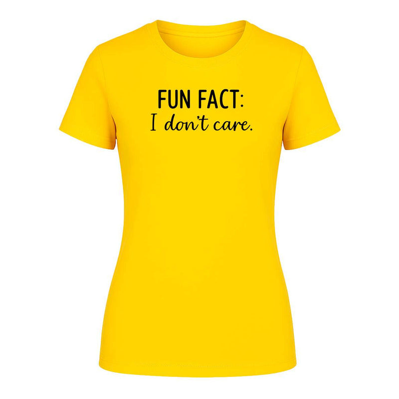 Playera "Fun Fact I Don't Care" - Dama