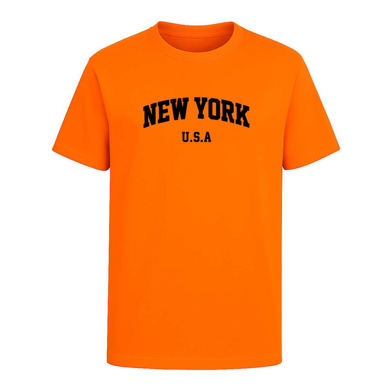 Playera New York Usa Tipo Varsity College Regalo Fans Unisex
