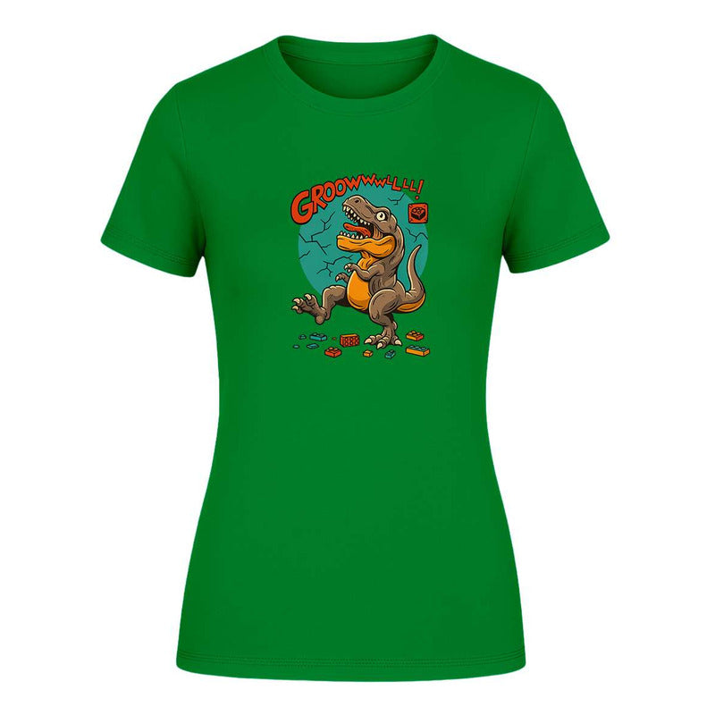 Playera "Dinosaurio Bloques" Divertida - Dama