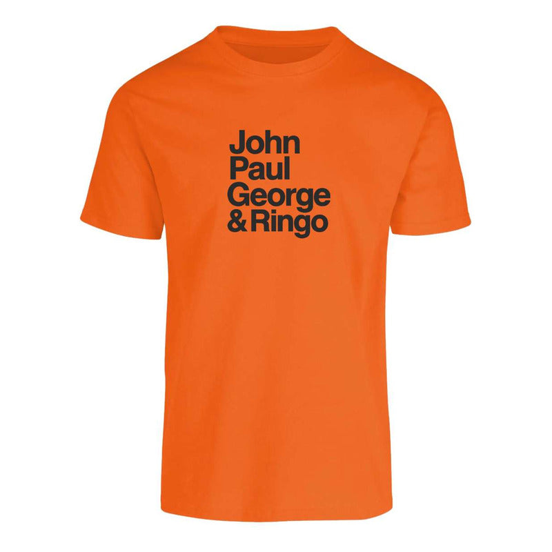 Playera Beatles John Paul George Ringo Fan Retro Música Pop