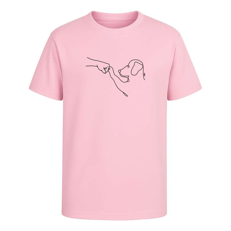 Playera "Perro y Humano" Line Art - Hombre