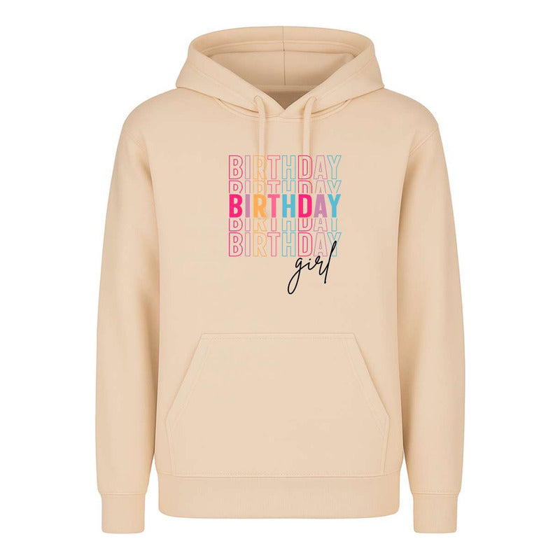 Sudadera Birthday Girl Multicolor Para Cumpleaños Infantil