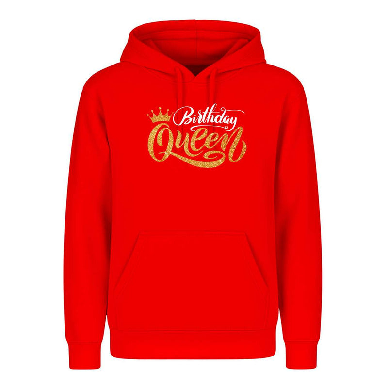 Sudadera Birthday Queen Efecto Glitter Regalo Cumpleaños