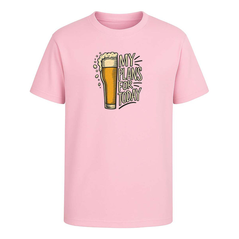 Playera My Plans For Today Cerveza Fiesta Humor Unisex