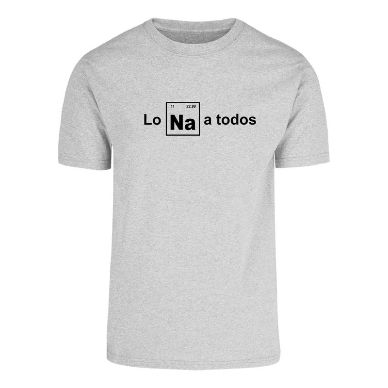 Playera divertida KreaLab Los Odio a Todos para caballero, con diseño alegre y colorido en tela de algodón.