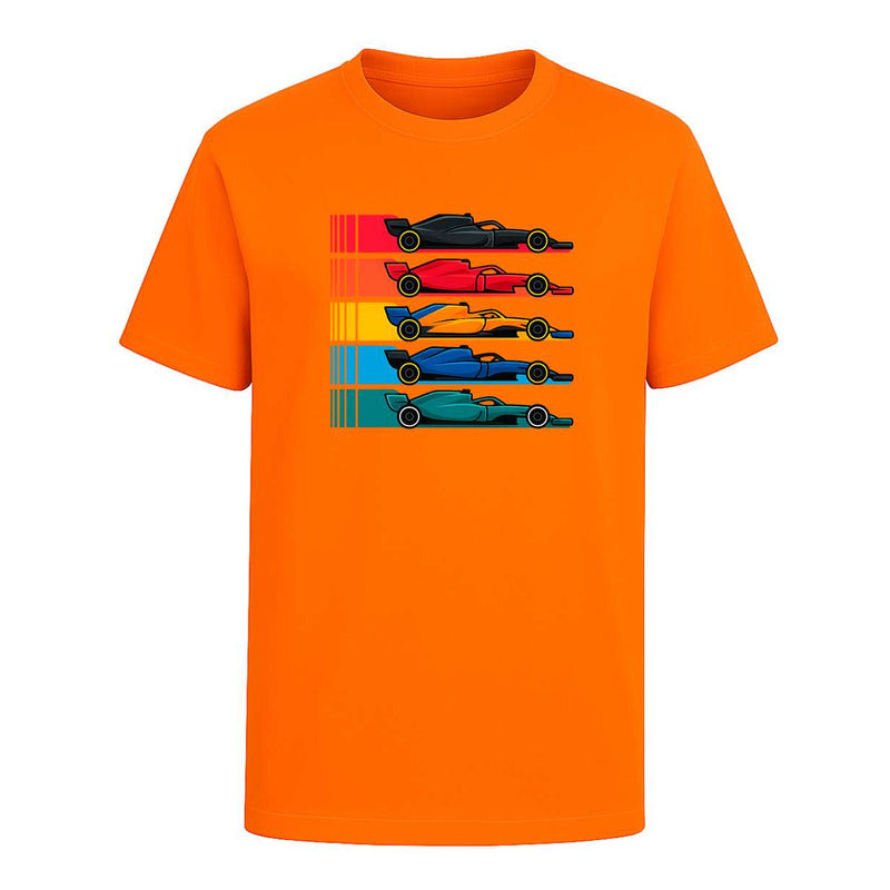 Playera "Autos de Carrera" Estilo Fórmula - Infantil
