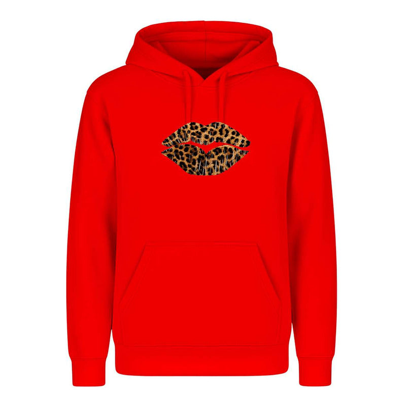 Sudadera Labios Animal Print Beso Sexy Moda Fiesta Infantil