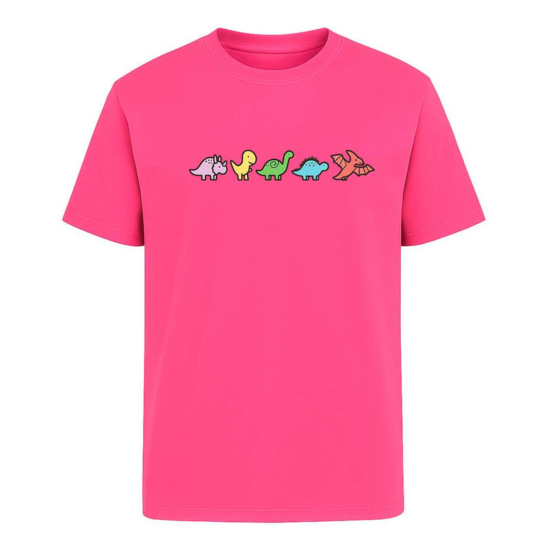 Playera "Dinosaurios Kawaii" Minimalista - Hombre
