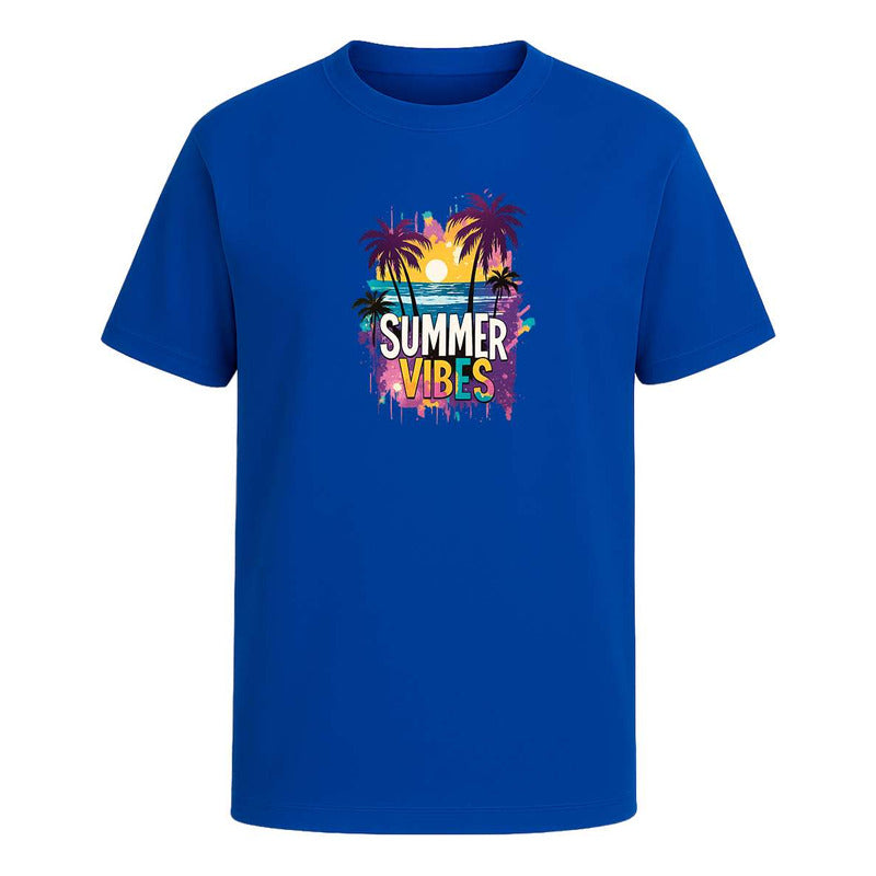 Playera Summer Vibes Playa Sol Arena Vacaciones Unisex