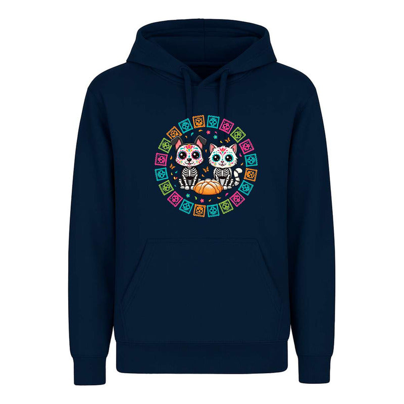 Sudadera Gato Y Perro Día De Muertos Pan De Muerto Infantil