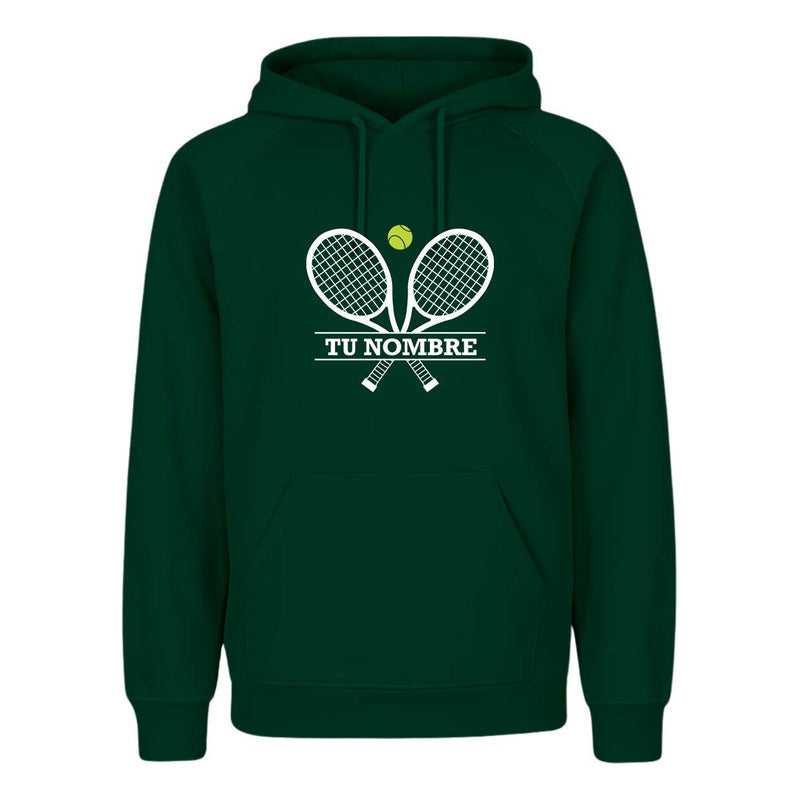 Sudadera Tennis Raquetas Personalizada Con Nombre Infantil