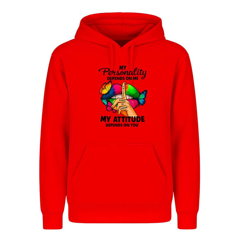 Sudadera My Personality My Attitude Sarcasmo Broma Unisex