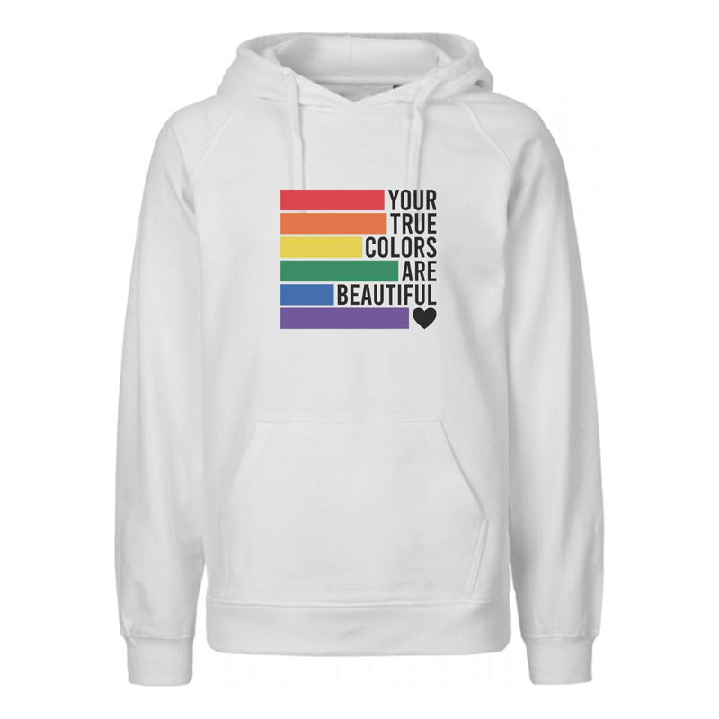 Sudadera Arcoíris Lgbt Orgullo Frase Tus Verdaderos Colores