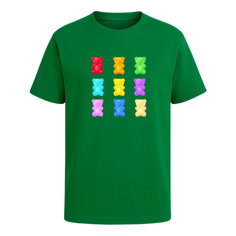 Playera Ositos De Gomita Colores Diseño Dulce Trendy Unisex